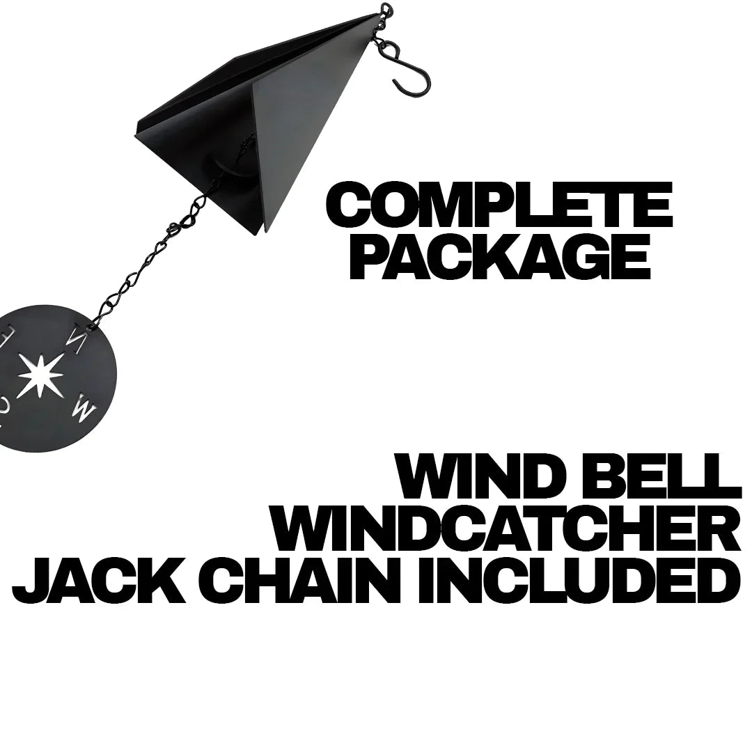 Door County Garden Wind Bell – Decorative Outdoor Metal Hanging Bell
