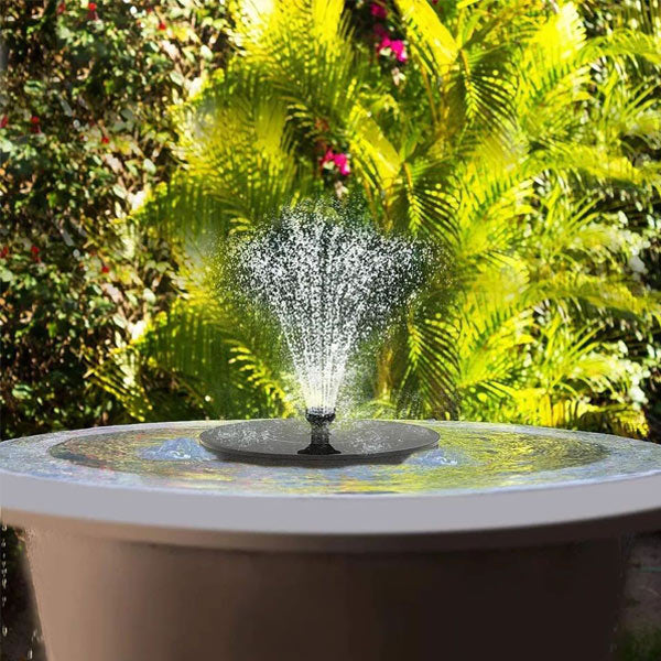 Solar Powered Floating Garden Water Fountain – Outdoor Pond Feature
