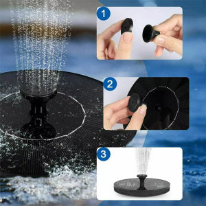 Solar Powered Floating Garden Water Fountain – Outdoor Pond Feature