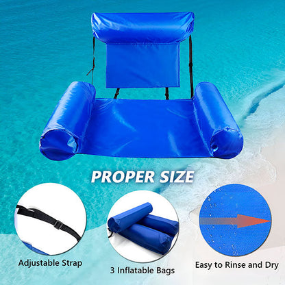 Backrest Swimming Chair – Inflatable Pool Float with Comfortable Support