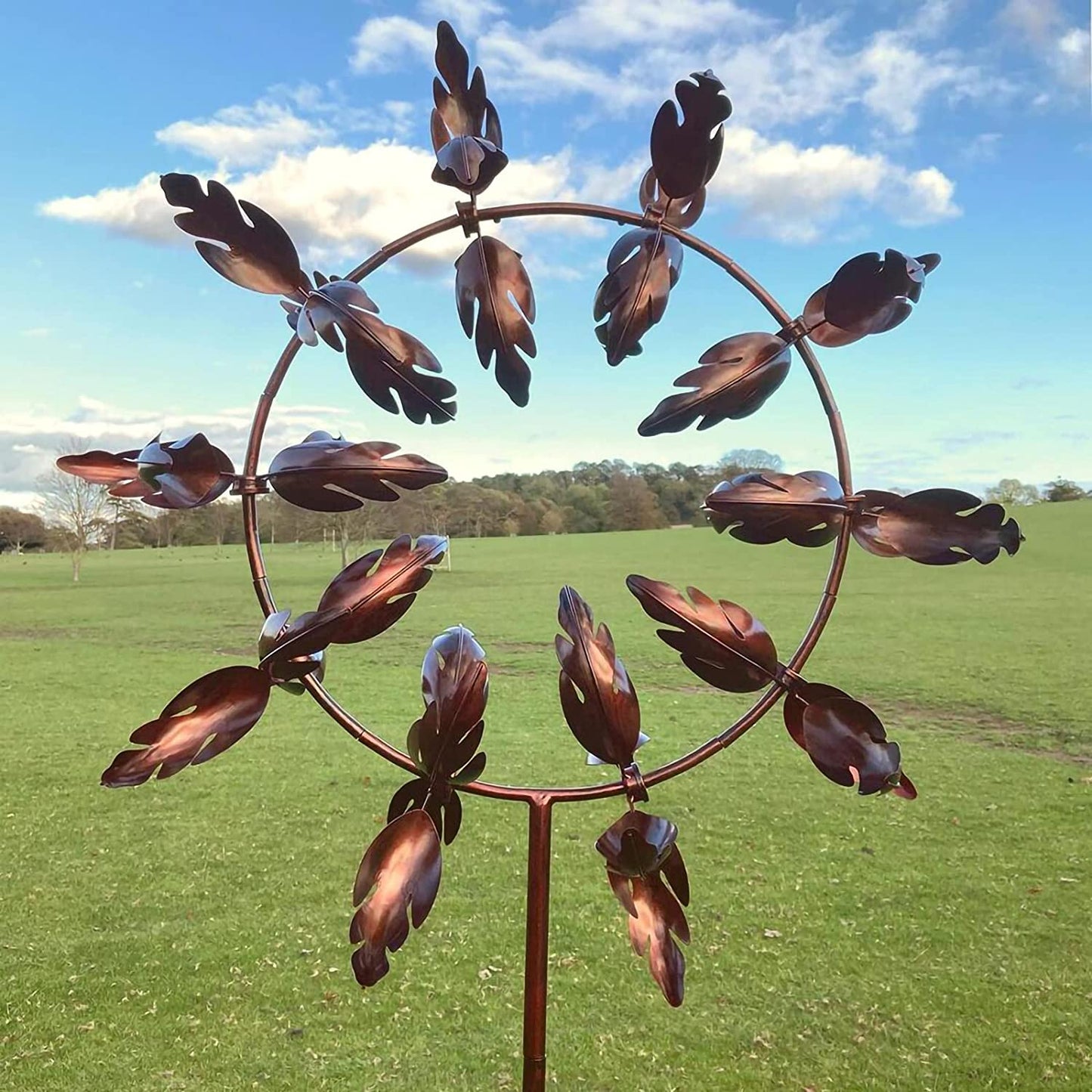 Kinetic Metal Wind Spinner Windmill – Magical Garden Decoration Art