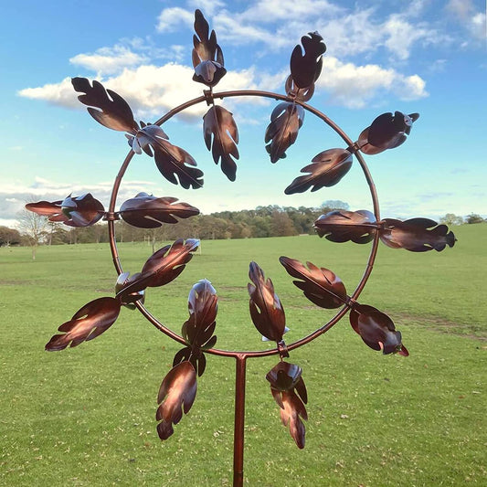 Kinetic Metal Wind Spinner Windmill – Magical Garden Decoration Art
