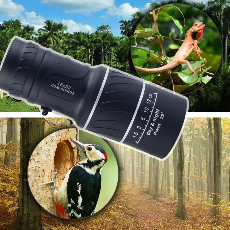 High-Power Monocular Telescope – Compact Zoom Monocular for Birdwatching