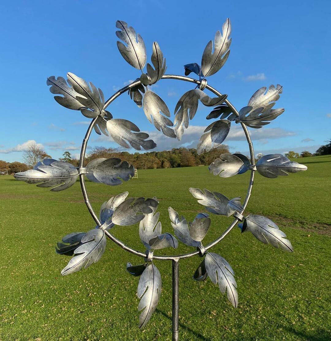 Kinetic Metal Wind Spinner Windmill – Magical Garden Decoration Art