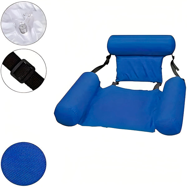 Backrest Swimming Chair – Inflatable Pool Float with Comfortable Support