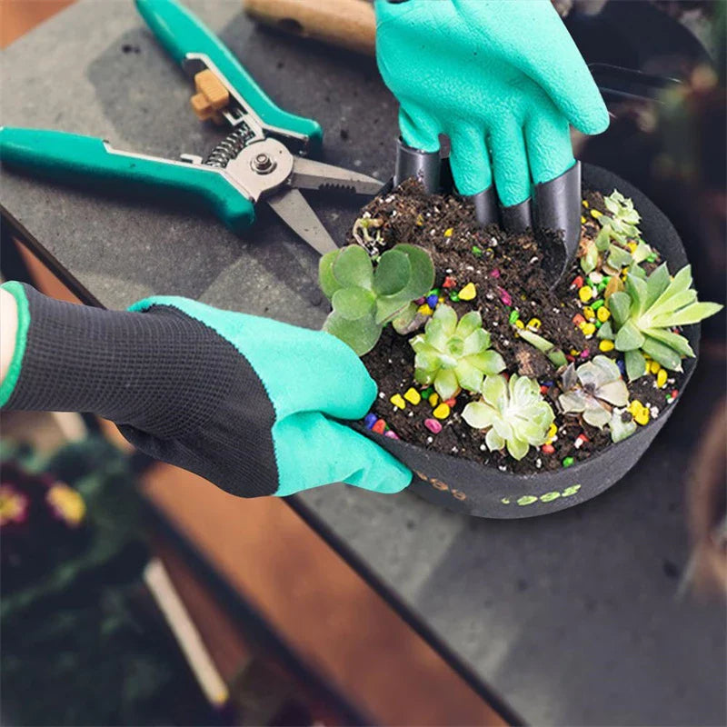 Gardening Gloves with Claws – Genius Digging & Planting Garden Work Gloves