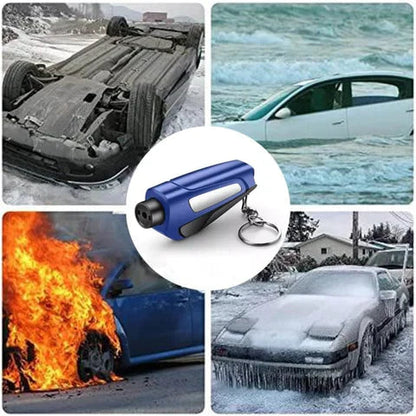Compact Car Safety Hammer – Emergency Window Breaker & Seat Belt Cutter
