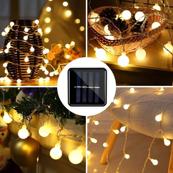 Solar-Powered Outdoor Fairy Lights – Waterproof Garden String Lights