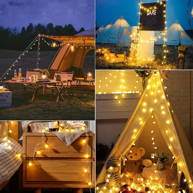 Solar-Powered Outdoor Fairy Lights – Waterproof Garden String Lights