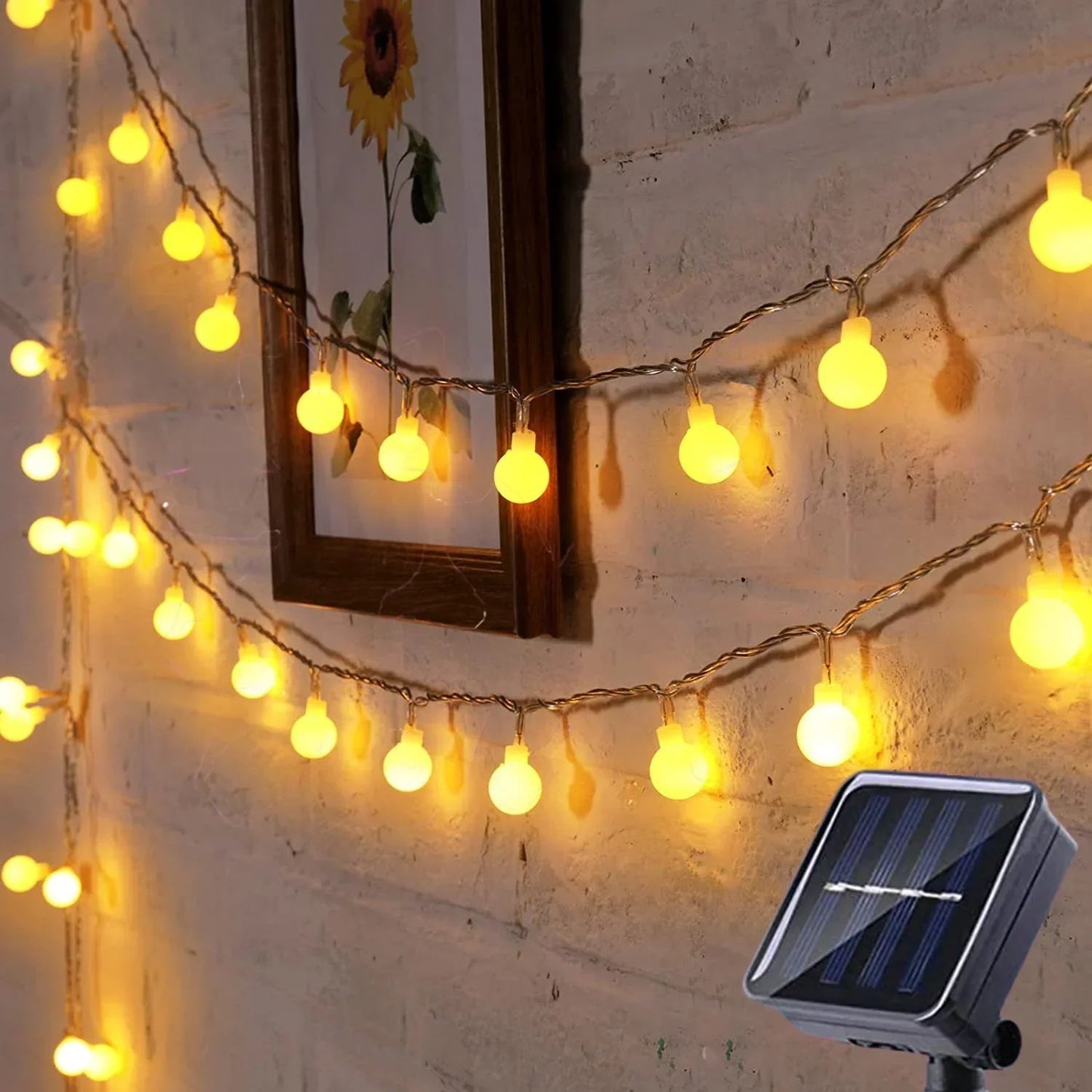Solar-Powered Outdoor Fairy Lights – Waterproof Garden String Lights