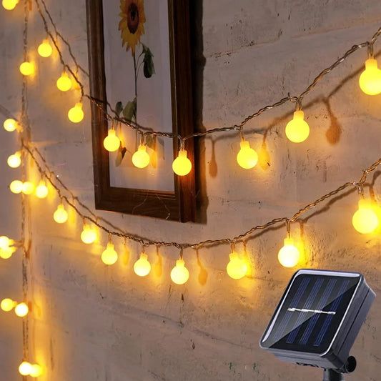 Solar-Powered Outdoor Fairy Lights – Waterproof Garden String Lights