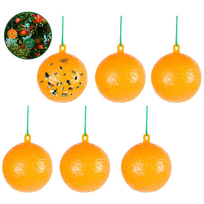 Hanging Sticky Fly Trap with Adhesive Layer – 6-Pack Outdoor Fly Catcher