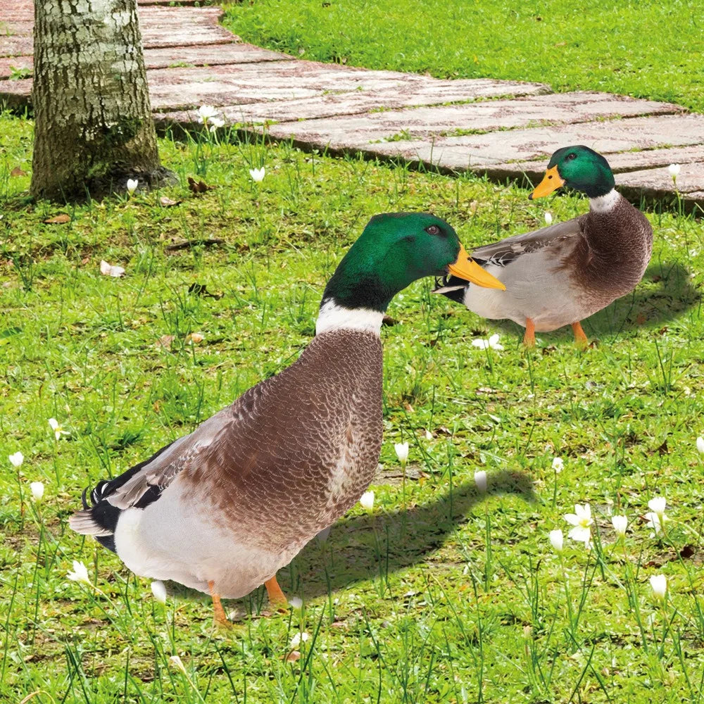 Decorative Garden Duck Ornament – Cute Outdoor Resin Garden Statue