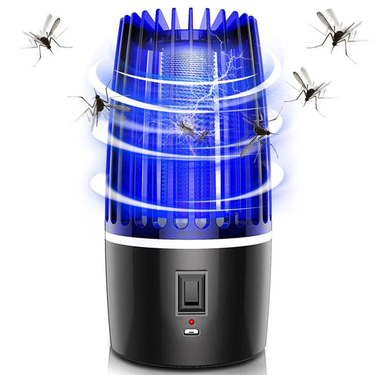 2-in-1 Rechargeable Mosquito Killer & Repellent – UV Bug Zapper & Fan Trap