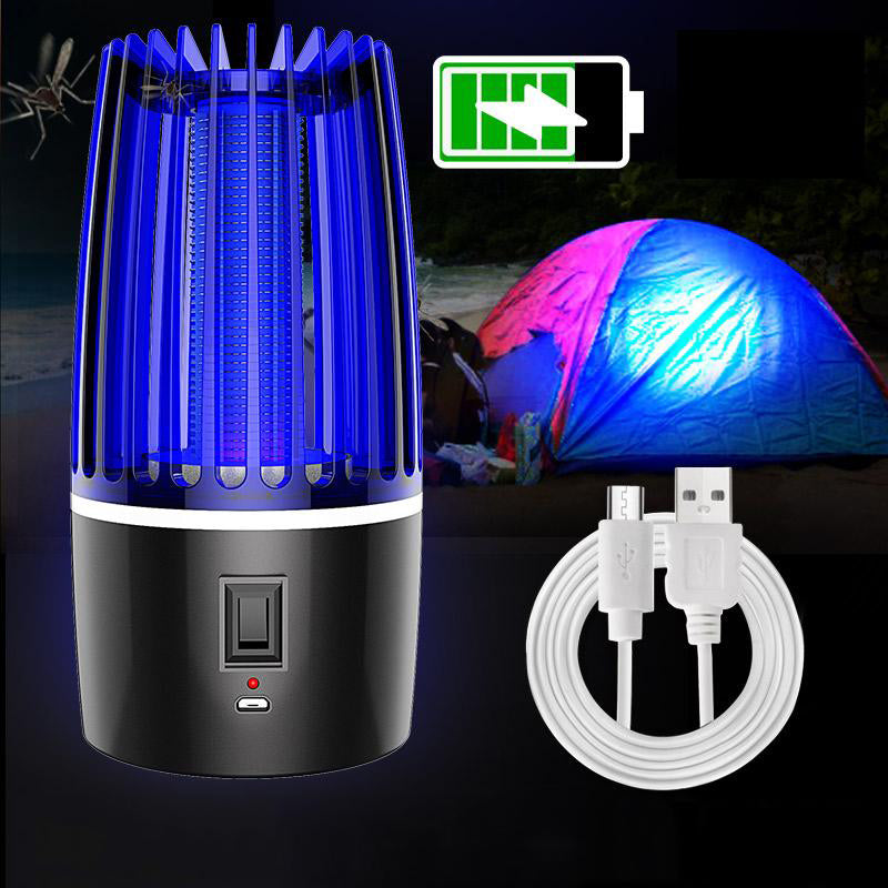2-in-1 Rechargeable Mosquito Killer & Repellent – UV Bug Zapper & Fan Trap