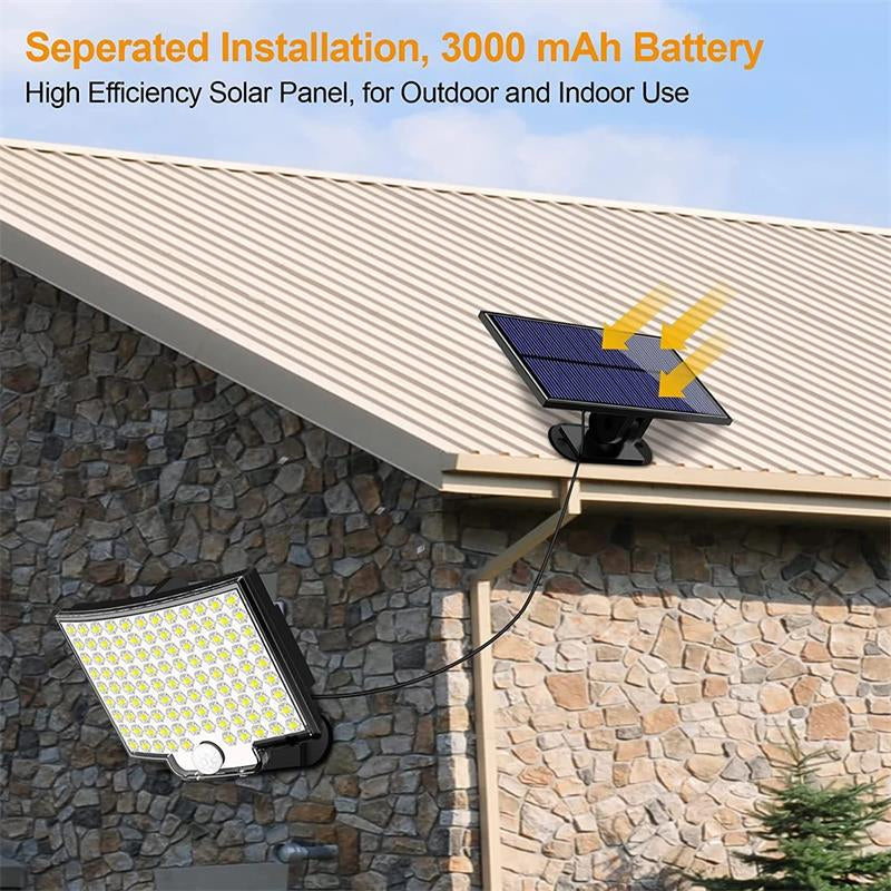 106 LED Solar Outdoor Light with Motion Sensor – Bright Security Garden Light