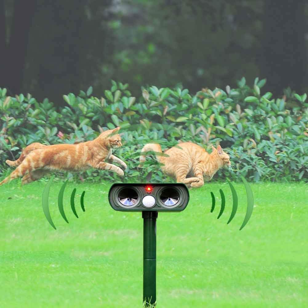Solar-Powered Ultrasonic Animal Repeller – Outdoor Garden Pest Deterrent