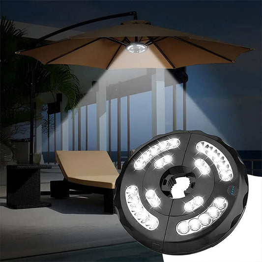 Innovative LED Parasol Light – Clip-On Umbrella Garden Table Light
