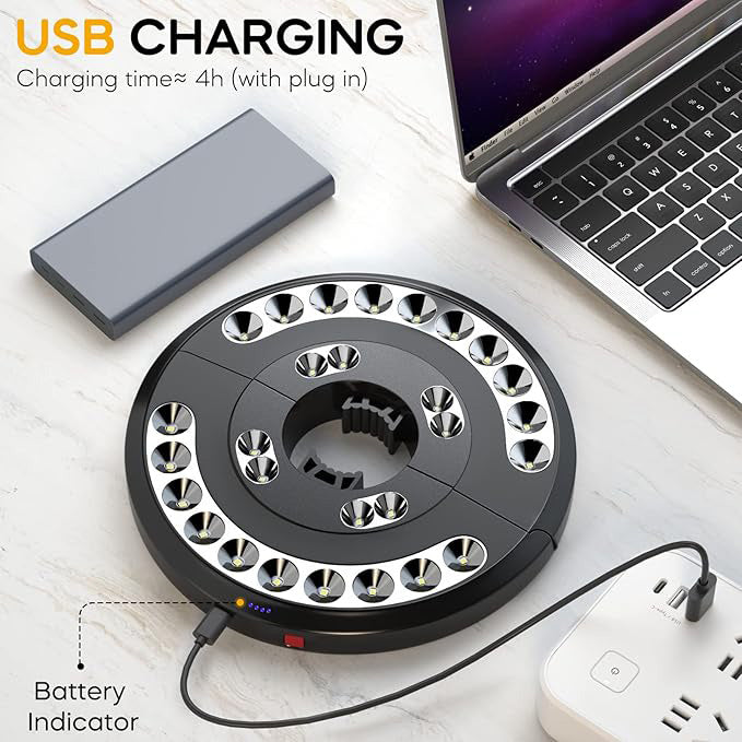 Innovative LED Parasol Light – Clip-On Umbrella Garden Table Light