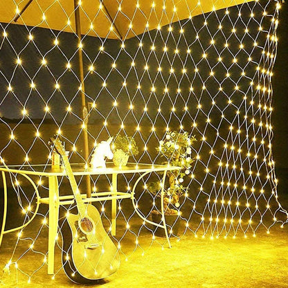 LED Net Fairy Lights – Outdoor Garden Mesh String Lights for Trees & Hedges