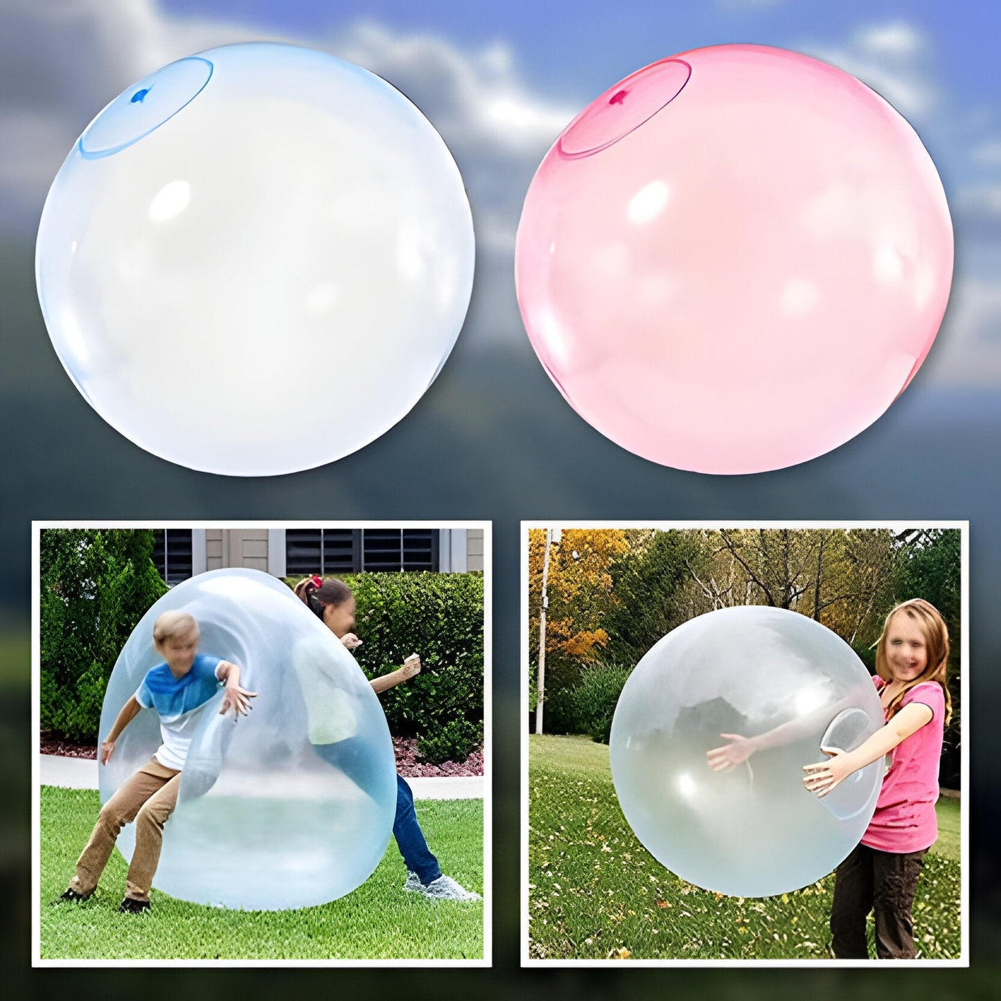 Magic Sensory Bubble Ball – LED Light-Up Interactive Play Ball for Kids