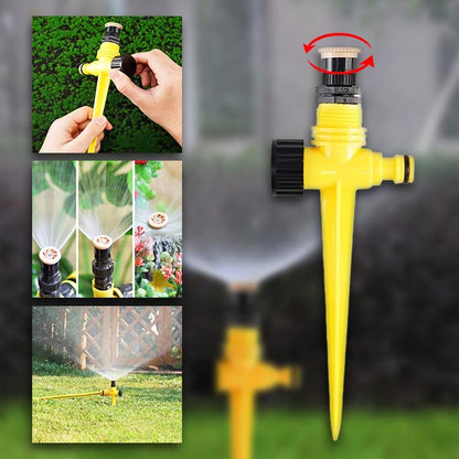 360° Garden Sprinkler – Full-Coverage Rotating Lawn Watering Sprinkler