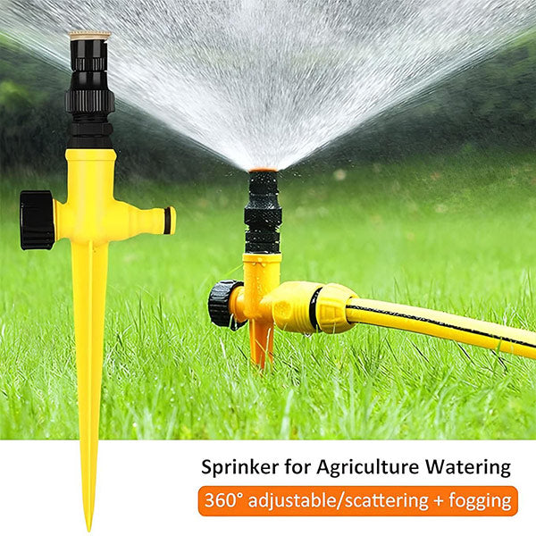 360° Garden Sprinkler – Full-Coverage Rotating Lawn Watering Sprinkler