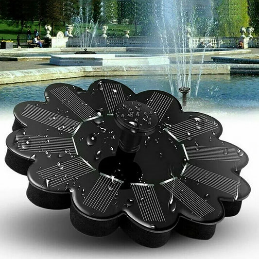 Flower-Shaped Solar Water Fountain – Decorative Pond & Pool Water Feature