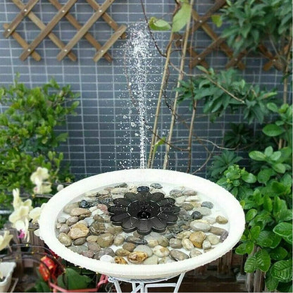 Flower-Shaped Solar Water Fountain – Decorative Pond & Pool Water Feature