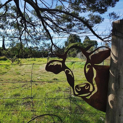 Metal Garden Artwork Sculpture – Decorative Outdoor Metal Yard Art Stake