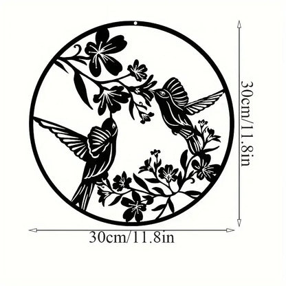 Cat Family Garden Statues — Metal Silhouette Stakes, Set of 3