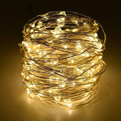 Clear Cable Solar String Lights – Outdoor Garden & Patio LED Fairy Lights