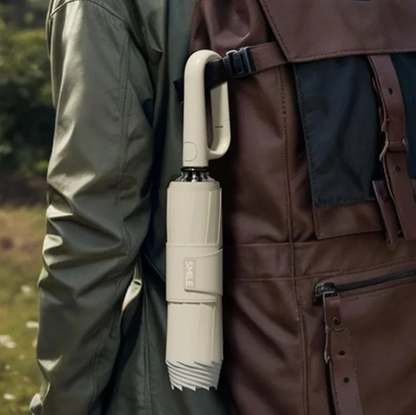 Stormproof Travel Umbrella with Reflective Edge – Windproof Safety Umbrella