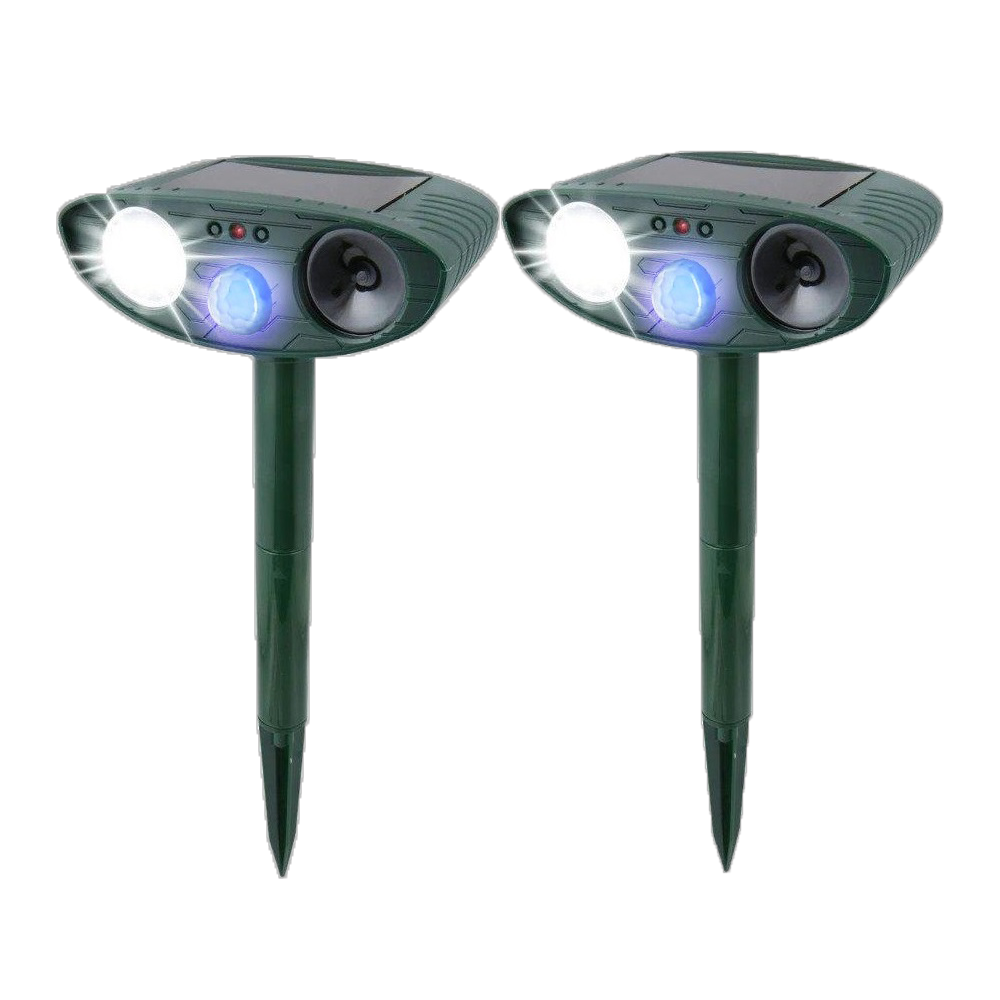 Solar Powered Ultrasonic Rabbit Repeller with Flashing LED Light
