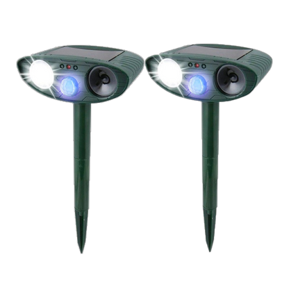 Solar Powered Ultrasonic Rabbit Repeller with Flashing LED Light