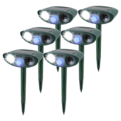 Solar Powered Ultrasonic Rabbit Repeller with Flashing LED Light
