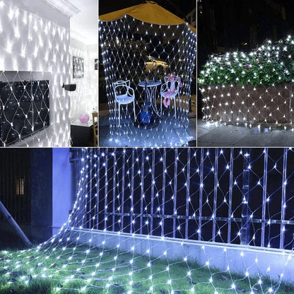 LED Net Fairy Lights – Outdoor Garden Mesh String Lights for Trees & Hedges