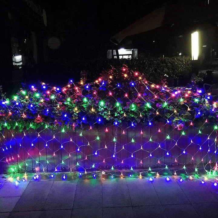 LED Net Fairy Lights – Outdoor Garden Mesh String Lights for Trees & Hedges