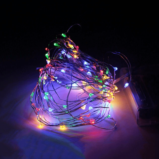 Clear Cable Solar String Lights – Outdoor Garden & Patio LED Fairy Lights