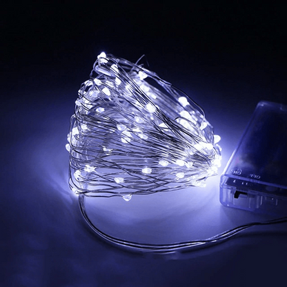 Clear Cable Solar String Lights – Outdoor Garden & Patio LED Fairy Lights
