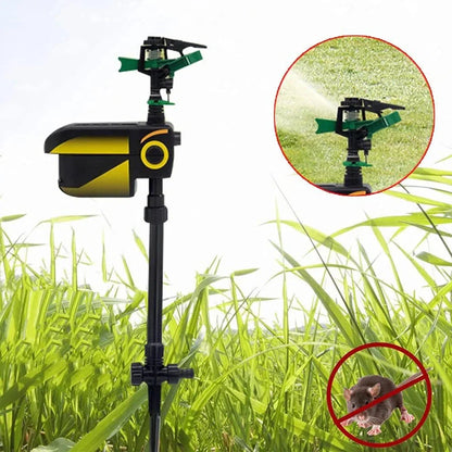 Motion-Activated Animal Repellent Garden Sprinkler – Outdoor Pest Deterrent