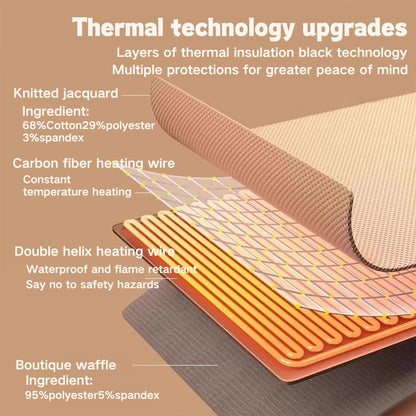Portable Electric Heated Shawl – Wearable Heating Blanket for Home & Travel