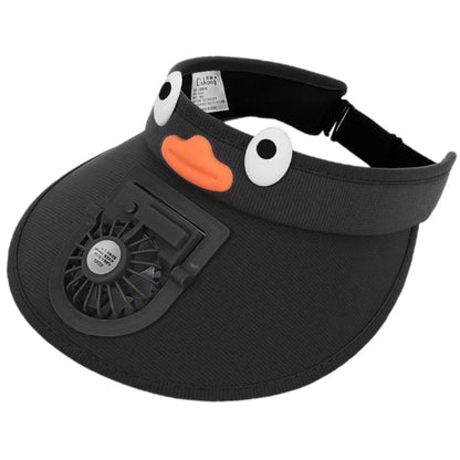 Kids Sun Visor Hat with Cooling Fan – Children's Solar-Powered Fan Shade Hat