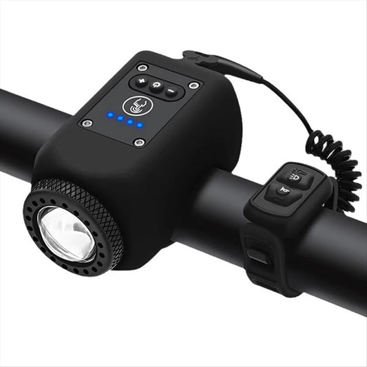 Electric Bike Horn & Front Light Set – Loud Horn & Safety LED Light for Cyclists