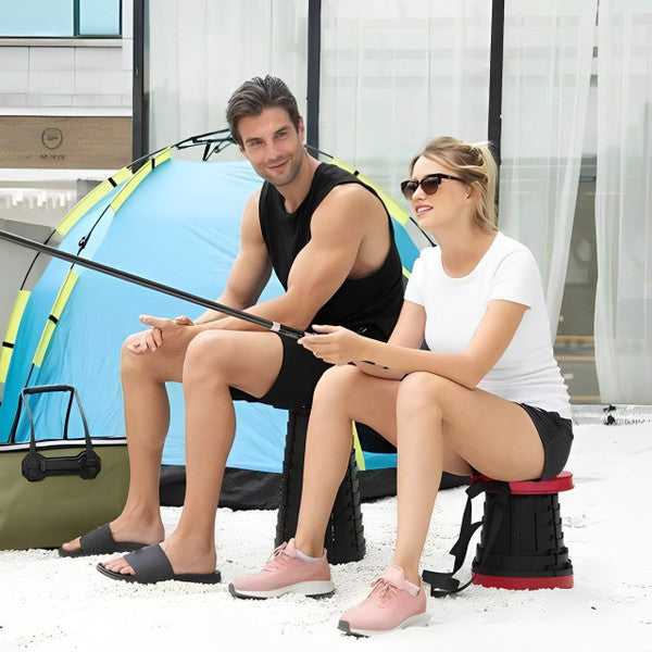 Ultra-Light Retractable Folding Stool – Portable Compact Outdoor Seat