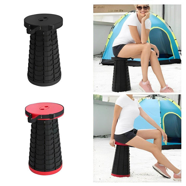Ultra-Light Retractable Folding Stool – Portable Compact Outdoor Seat