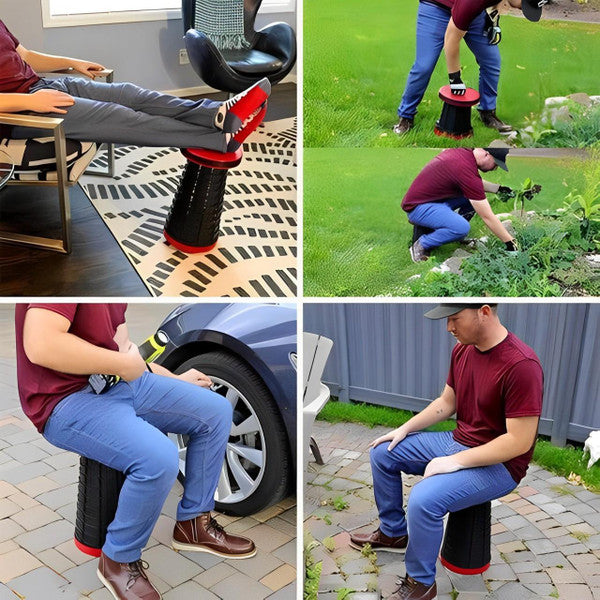 Ultra-Light Retractable Folding Stool – Portable Compact Outdoor Seat