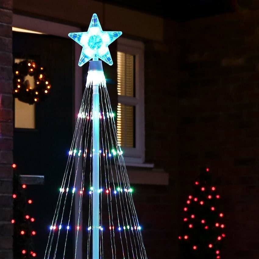 Multicolor LED Animated Outdoor Christmas Tree Light Show Display