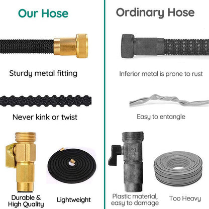 Expandable Garden Water Hose – Flexible Lightweight No-Kink Hose