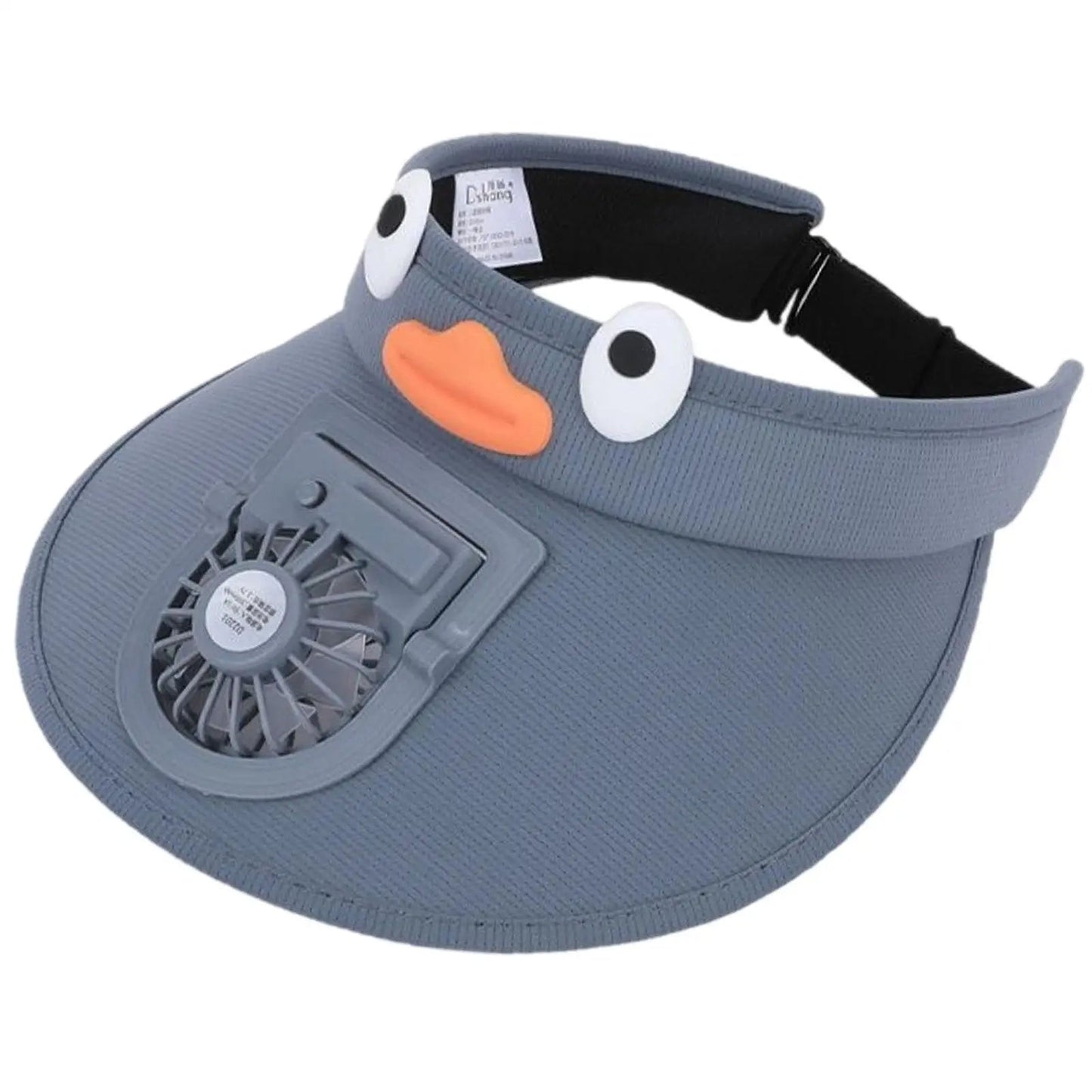 Kids Sun Visor Hat with Cooling Fan – Children's Solar-Powered Fan Shade Hat